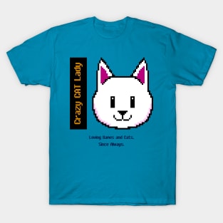 Crazy Cat Lady Gamer T-Shirt